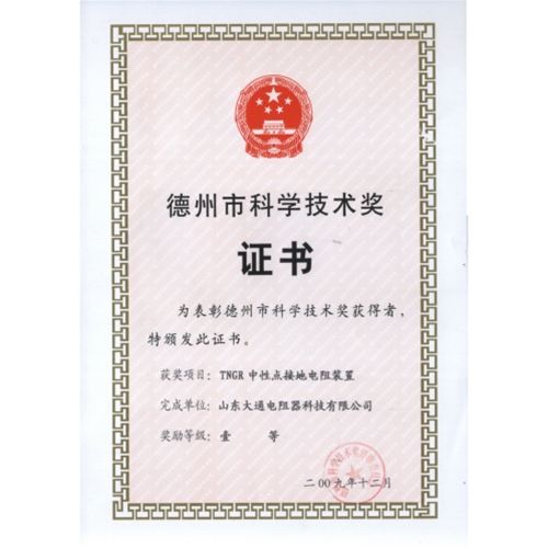 科学技术一等奖